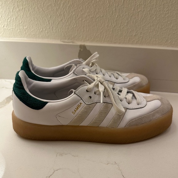 ADIDAS SAMBA Collegiate Green/Cloud White Sneakers - Picture 1 of 7